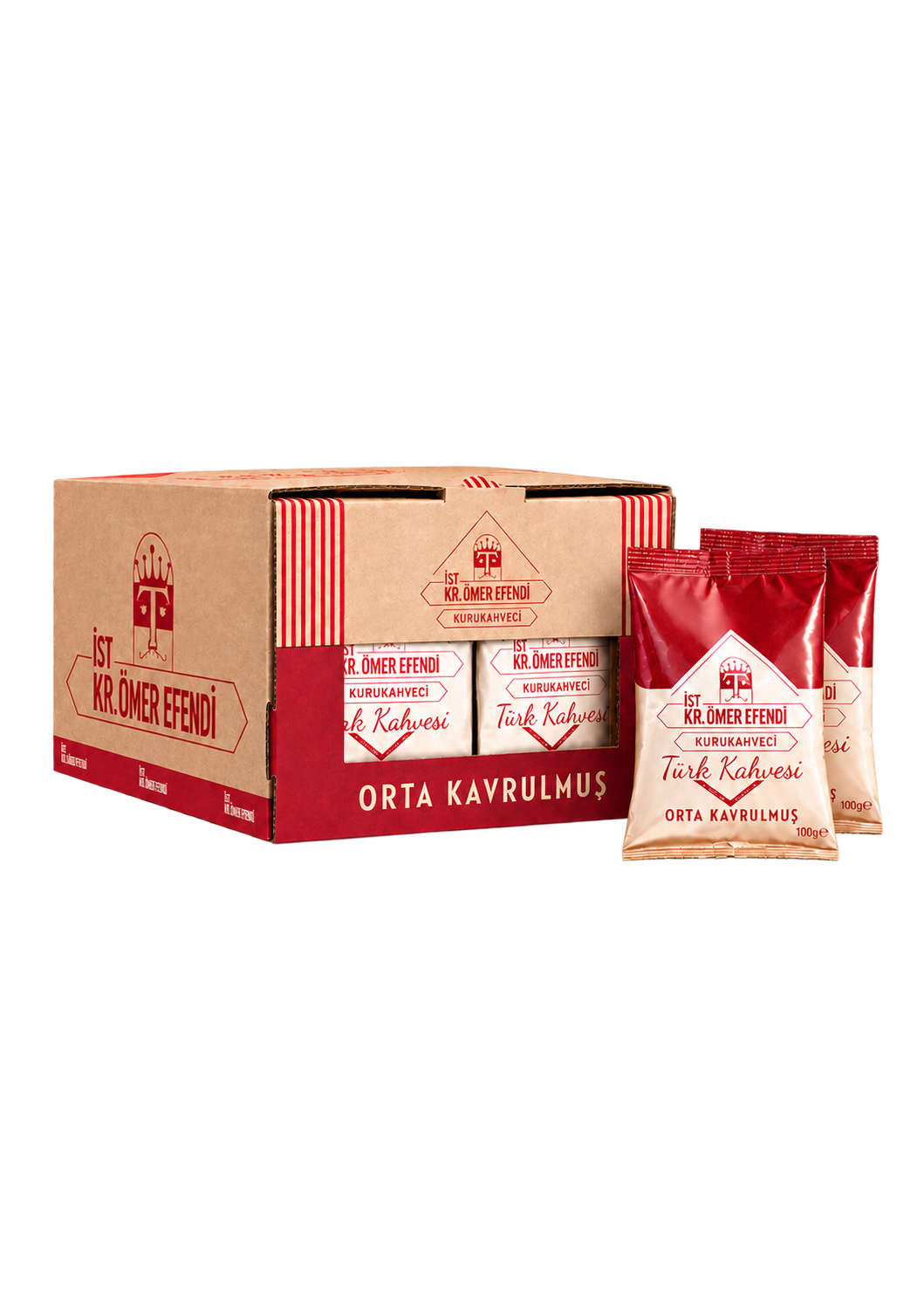 Orta Kavrulmuş Türk Kahvesi 100 gr x 24'lü Paket